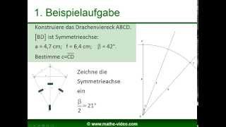 Drachenvierecke konstruieren [upl. by Gallenz]