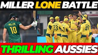 MILLER 101 takes SA to 212 as Australia SLUMP South Africa  Australia vs South Africa SEM FINAL 2 [upl. by Ynaffets]