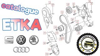 ETKA  CATALOGUE DE PIÈCES  RÉFÉRENCES DU GROUPE VAG AUDI SEAT VW SKODA [upl. by Cromwell648]