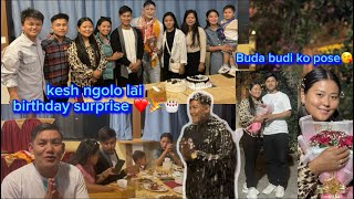 Kesh ngolo lai birthday ko Dinma katra surprise 🤭 pabitra gurung ​⁠LotusGurung [upl. by Ynwat]