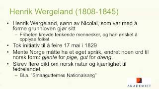 Forestillinger om det norske før og etter 1814  presentasjon [upl. by Mallin]