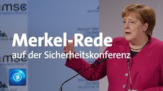 Rede der Kanzlerin Merkel live auf der Münchner Sicherheitskonferenz [upl. by Aniger]