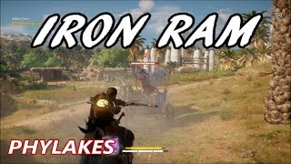 Assassins Creed Origins  Phylake Fight  The Iron Ram Legendary Predator Bow [upl. by Oiramad]