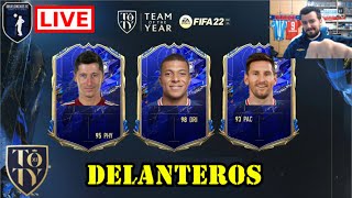 🔴 LLEGA LA FIESTA DE LOS TOTY A FIFA 22 🔴 DELANTEROS EN SOBRES CON LEWANDOWSKI MESSI y MBAPPÉ [upl. by Elfrida]