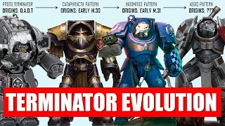 Evolution of Terminator Armour in Warhammer 40K [upl. by Angil]