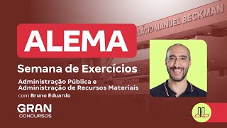 Concurso ALEMA  Semana de Exercícios  Administração Pública com Bruno Eduardo [upl. by Ecirtnahc]