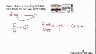 Dose Conversion 1  mg to mL Using Label [upl. by Battat]