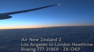 ANZ2  Los Angeles to London  Boeing 777300ER Full Flight amp ATC [upl. by Mallin]