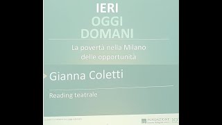 GIANNA COLETTI canta Jannacci per la Fondazione Pellegrini Triennale di Milano [upl. by Walker783]