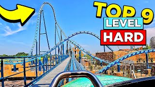 TOP 9 ATTRACTIONS FOR ADVANCED RIDERS  Hard Level 🟥 Energylandia 2024 [upl. by Wescott393]