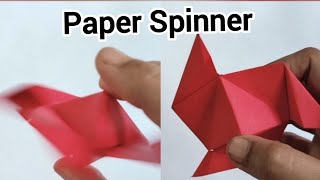 How To Make Paper Spinner  Easy Origami Step By Step  Fidget Spinner Making Tutorial Video [upl. by Stanislaus]