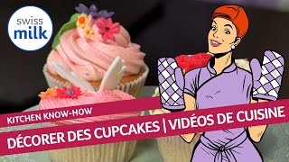 Comment décorer des cupcakes  Vidéo de cuisine  Swissmilk 2015 [upl. by Herrera]