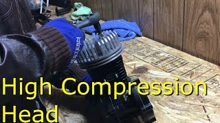 80cc 2Stroke Motorized Bike Build EP4  High Compression Head [upl. by Jaynes]