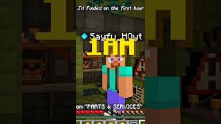 I Folded IMMEDITATELY 😭😭 short shorts minecraft fnaf fivenightsatfreddys [upl. by Lennad416]