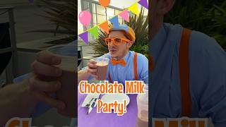 How to throw a Chocolate Milk PARTY 🎈 Blippis Snack Hacks blippi shorts [upl. by Kragh]