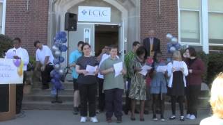 Students Sing at Chatham School RibbonCutting Ceremony [upl. by Imot]