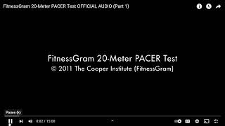 FitnessGram 20 Meter PACER Test audio [upl. by Lemra]