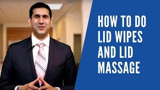 How to do Lid Wipes and Lid Massage for Dry EyeBlepharitisMGD Treatment with music [upl. by Lanita63]