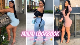 DRESSES TRY ON HAUL  MIAMI FASHION OUTFITS LOOKBOOK [upl. by Shulem]