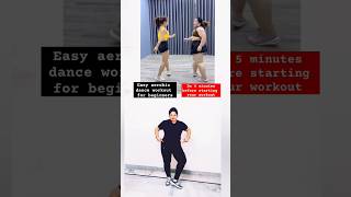 Easy aerobic dance workout for beginners weightloss weightlossjourney transformation shorts [upl. by Hadik902]