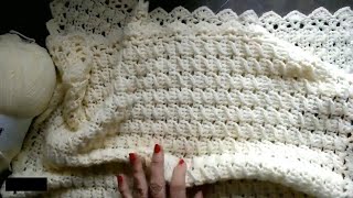 QUICK Crochet Blanket This Easy Basket weave pattern works out double sided stunning in any size [upl. by Aba]