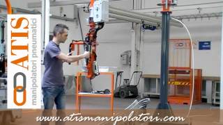 Manipolatori serie ATISmirus 80 pinza fusioni pneumatic manipulator gripper moulding piecemp4 [upl. by Carmel719]