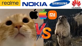 Moo Cat VS Marmot Screaming but famous phone ringtones [upl. by Gregor]