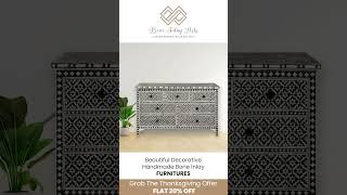 quotBeautiful Decorative Handmade Bone Inlay Furnituresquot [upl. by Idnerb]