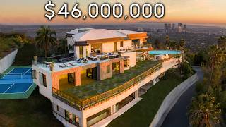 Bali Inspired BEVERLY HILLS Mansion With Insane City Views [upl. by Rainger915]