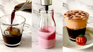 Orange Cream Espresso  How to make Halloween Drinks  Fall Iced Coffee  Satisfying asmr Shorts [upl. by Belden]