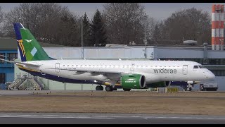 4K  quotWhat a soundquot  E190E2  Wideroe take off at EDJAMemmingen Airport  022020 [upl. by Coryden]