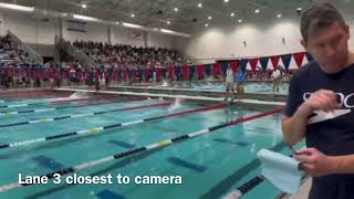 200yd SC Butterfly  Music City Invitational December 2 2023 [upl. by Aklog]