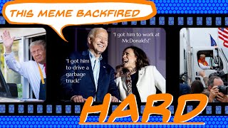 Donald McDonald Garbage Truck Marionette Meme Trump Kamala Biden Election24 McDonalds Garbage [upl. by Sibbie982]