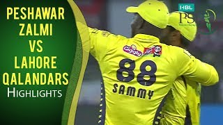 PSL 2017 Match 6 Peshawar Zalmi v Lahore Qalandars Highlights [upl. by Ayotnom]