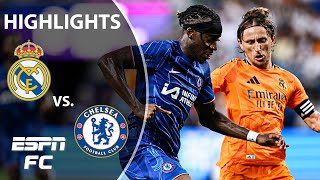 Real Madrid vs Chelsea in Charlotte  Highlights  ESPN FC [upl. by Hannover]