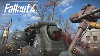 DESTROYING A Sentry Bot On Fallout 4 [upl. by Aritak]