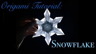 Origami Tutorial Snowflake Tomoko Fuse｜折纸教程：折片雪花吧（布施知子） [upl. by Halyahs]