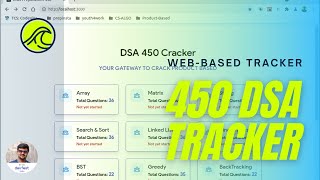 450 DSA Tracker  Personalized Webbased Tracker  React  Love Babbar 450 Questions List [upl. by Mahseh591]