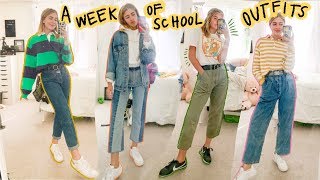 what I ACTUALLY wear to school outfits of the week [upl. by Yeltnarb841]