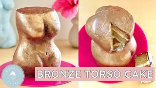 How I Sculpted a Torso out of Cake  Georgias Cakes [upl. by Buschi133]