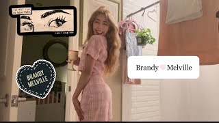 Brandy Melville TRY ON HAUL Vintage pieces WINE W MISS ELVIRA [upl. by Taryne724]