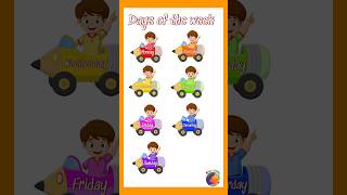 the days of the week song weekdays name Stay Little Channel kindergarten [upl. by Akihsar395]