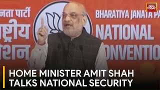 Home Minister Amit Shah Emphasizes National Security As Top Priority  India Today News [upl. by Diaz]