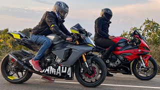 Bmw S1000rr Pro Vs Yamaha R1 DRAG🔥 [upl. by Eirahcaz731]