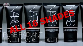 Shades of NARS Pure Radiant Tinted Moisturizer 2022 [upl. by Primalia448]