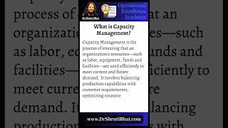 What is Capacity Management  What is meant by capacity management  Capacity Management Explained [upl. by Keifer]