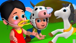 Kukdoo Koo  Animals Sounds In Hindi  कुकड़ू कु  Hindi Nursery Rhymes  Kids Tv India [upl. by Gervase]