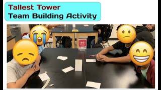 Tallest Tower  Team Building Activity [upl. by Ahsoym]