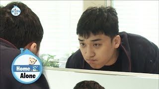 Seung Ri Goes Into the Living Room That is Humble Yet Luxurios Home Alone Ep 235 [upl. by Einaffyt528]