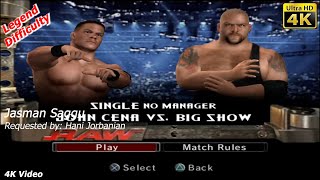 WWE SmackDown vs Raw 2006  John Cena vs Big Show  Single Match  4K Video  Hani Jorbanian [upl. by Ruamaj]